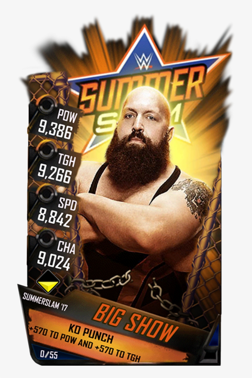 Bigshow S3 15 Summerslam17 - Wwe Supercard Jey Uso, transparent png download