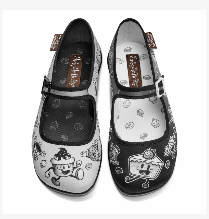 Chocolaticas® Cartoon Women's Mary Jane Flat - Chocolaticas Cartoon, transparent png download