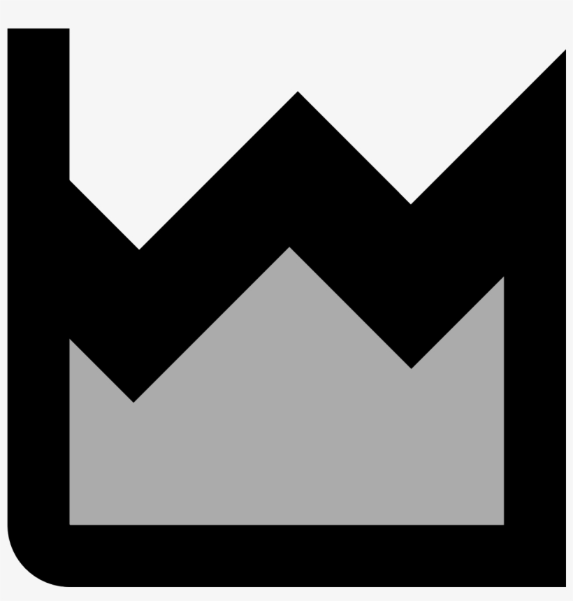 The Area Chart Has A Flat Bottom With Two Sets Of Line - Kick American Football, transparent png download