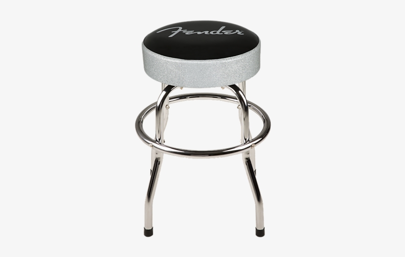 Fender Silver Sparkle Barstool - Fender Worldwide 24 In. Barstool 24 In. Black, transparent png download