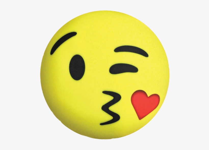 Kissy Heart Emoji Microbead Pillow - Heart Emoji, transparent png download
