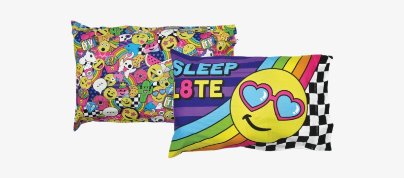 Picture Of Emoji Party Pillowcase Set - Cushion, transparent png download