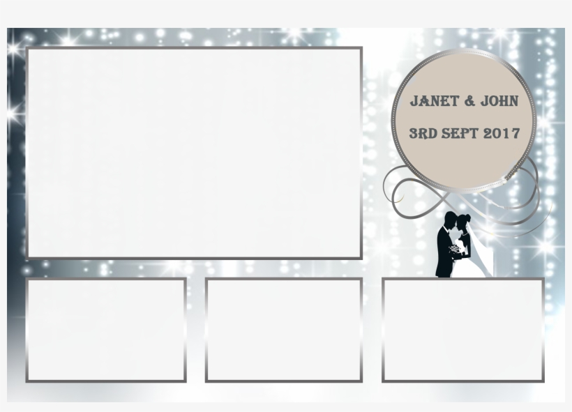 Silver Sparkles With Couple - Illustration, transparent png download