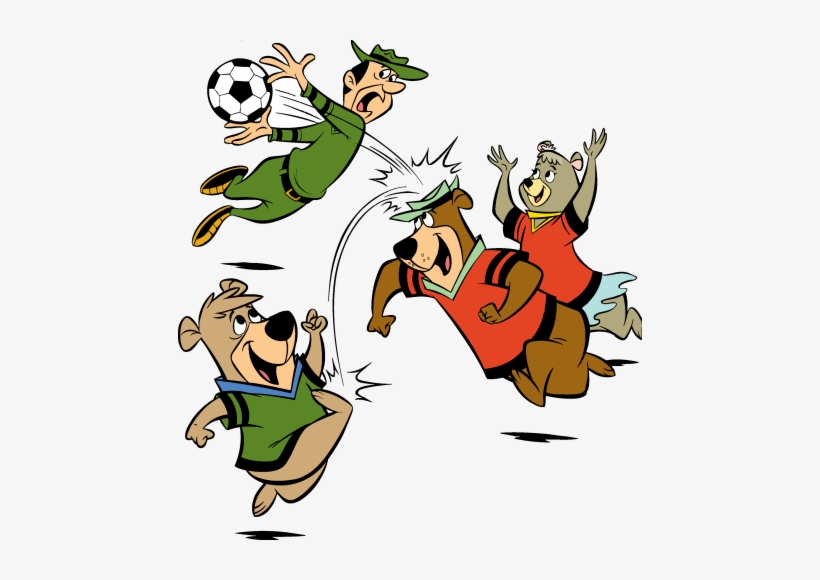 We Are Excited To See You Here At Jellystone Park At - Yogi Bear Playing Soccer, transparent png download