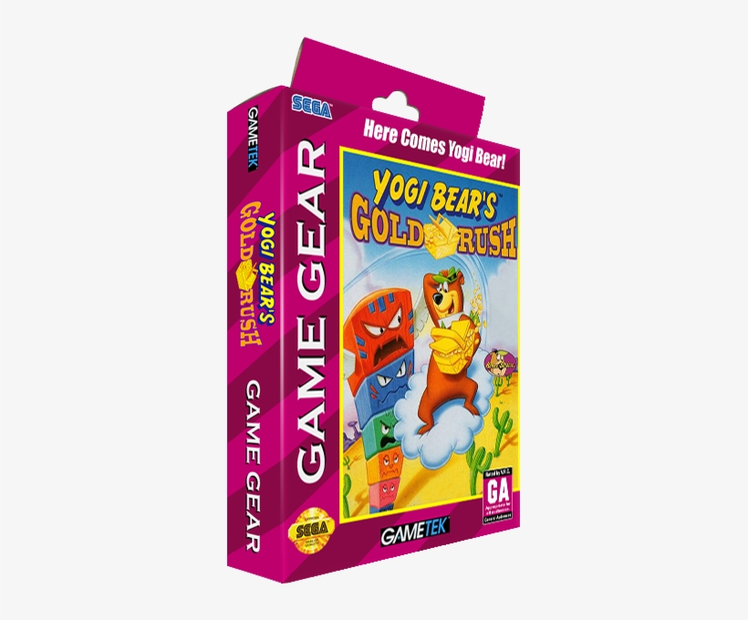 Yogi Bear In Yogi Bear's Goldrush - Game Gear 3d Box Art, transparent png download