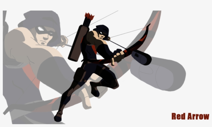 Clip Art Black And White Library Red By Griff On Deviantart - Black Arrow Young Justice, transparent png download
