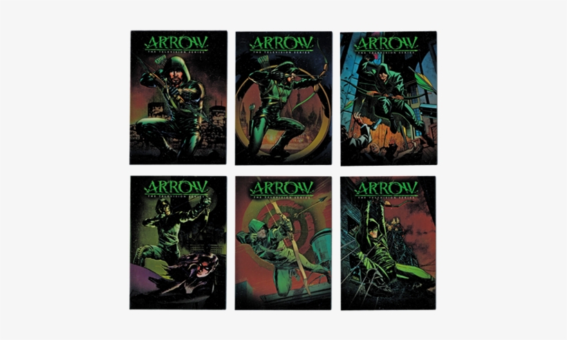 Arrow Season One Comic Book Covers Cryptomium Foil - Arrow Attack 15x20cm Framed Collector Print, transparent png download