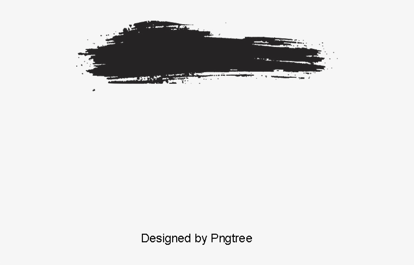 Black Ink Brush Strokes 17 Material, Brush Clipart, - Black, transparent png download