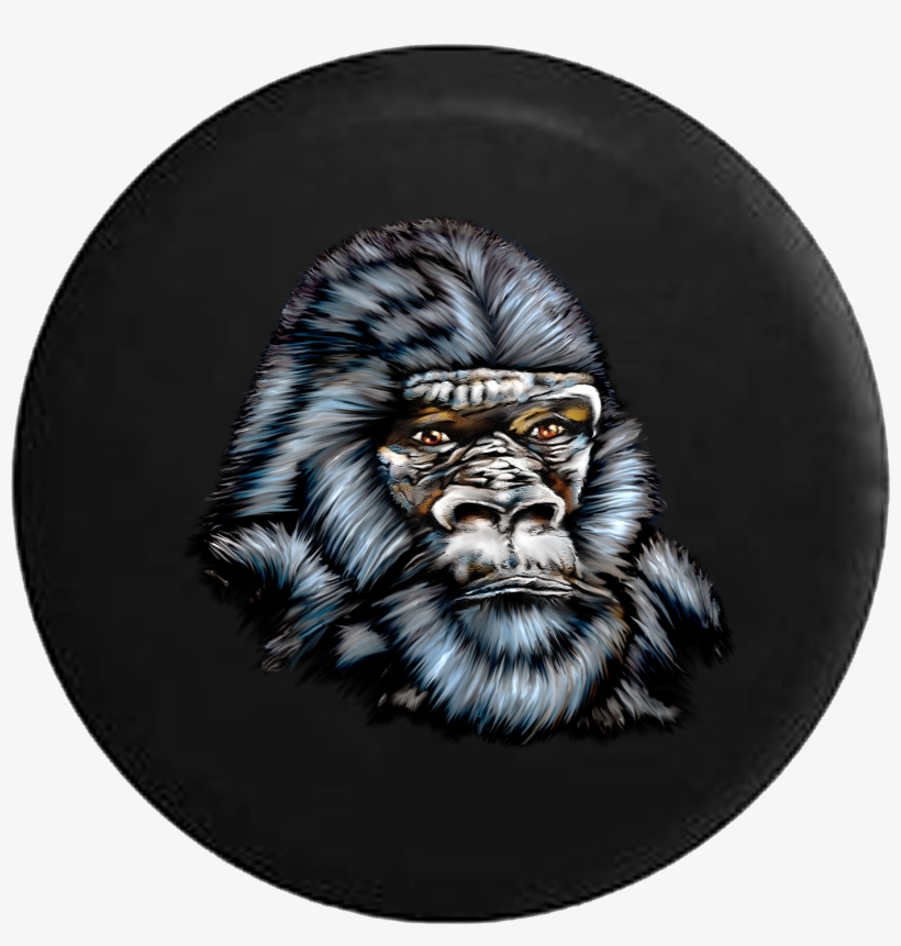 African Gorilla Portait Painted Harambe Rv Camper Spare - Tirecoverpro African Gorilla Portait Painted Harambe, transparent png download