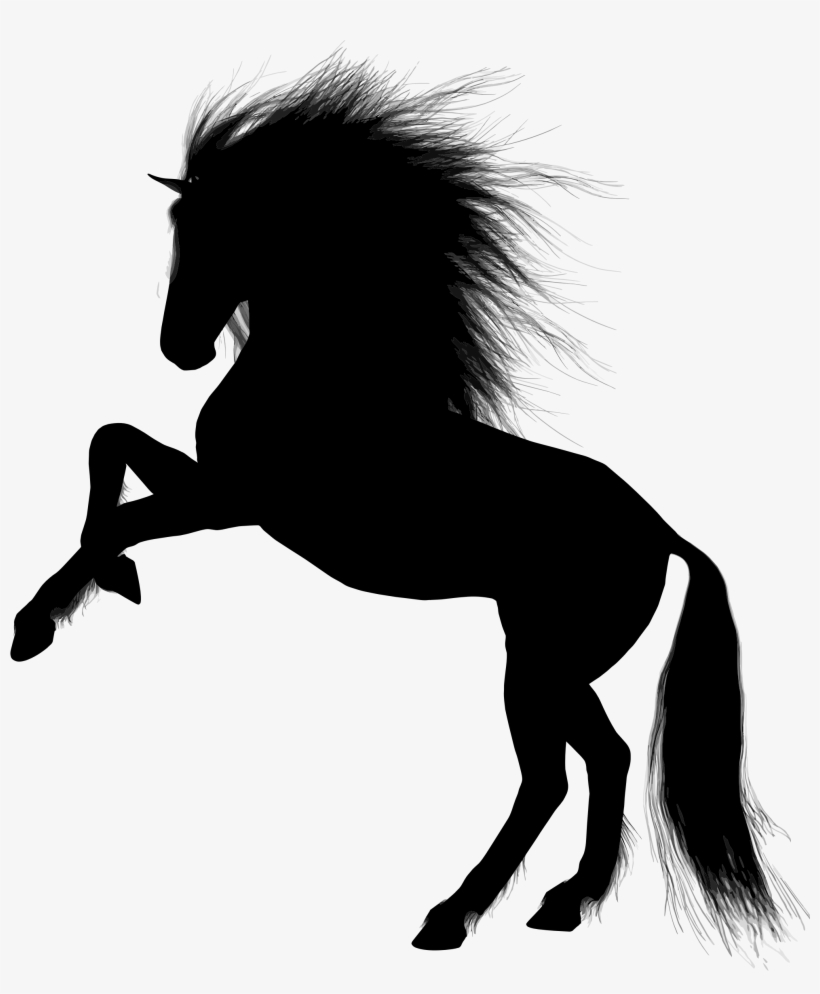 Big Image - Stallion Silhouette, transparent png download