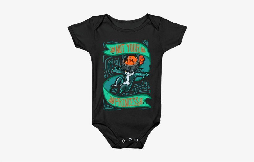 Not Your Princess Midna Parody Baby Onesy - Baby Marijuana Onesies, transparent png download