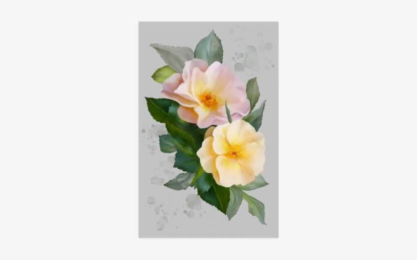 2 Wild Roses Poster 22*34 - Wild Pink Large Tote Bag, Adult Unisex, Natural, Large, transparent png download