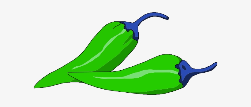Chile Clipart Green Capsicum - Clip Art Of Green Chilli, transparent png download