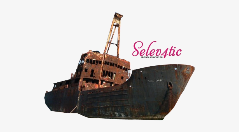 Ship Wreck Png - Abandoned Boat Png, transparent png download