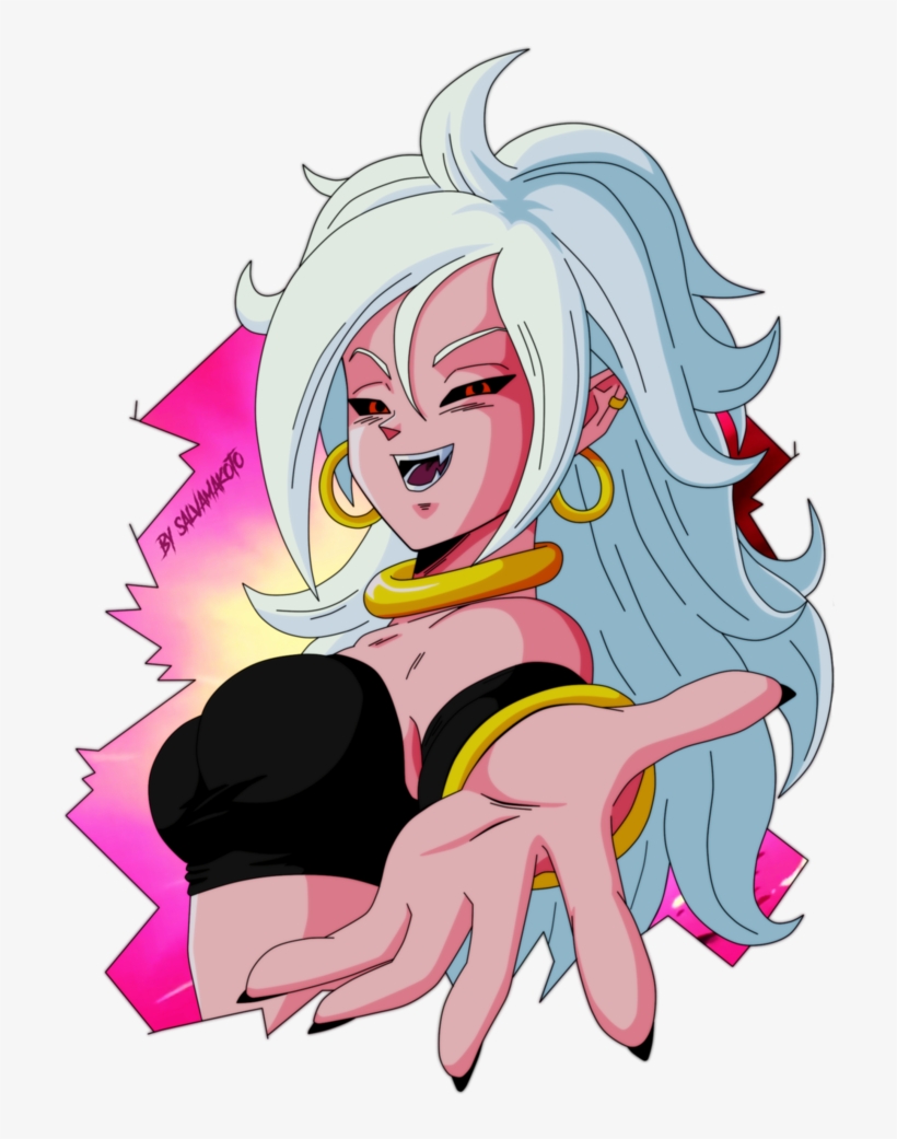 Pink Fictional Character Mammal Vertebrate Cartoon - Android 21 Majin, transparent png download