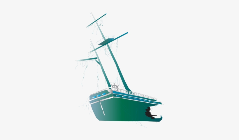 Shipwreck Vector - Shipwreck Png, transparent png download
