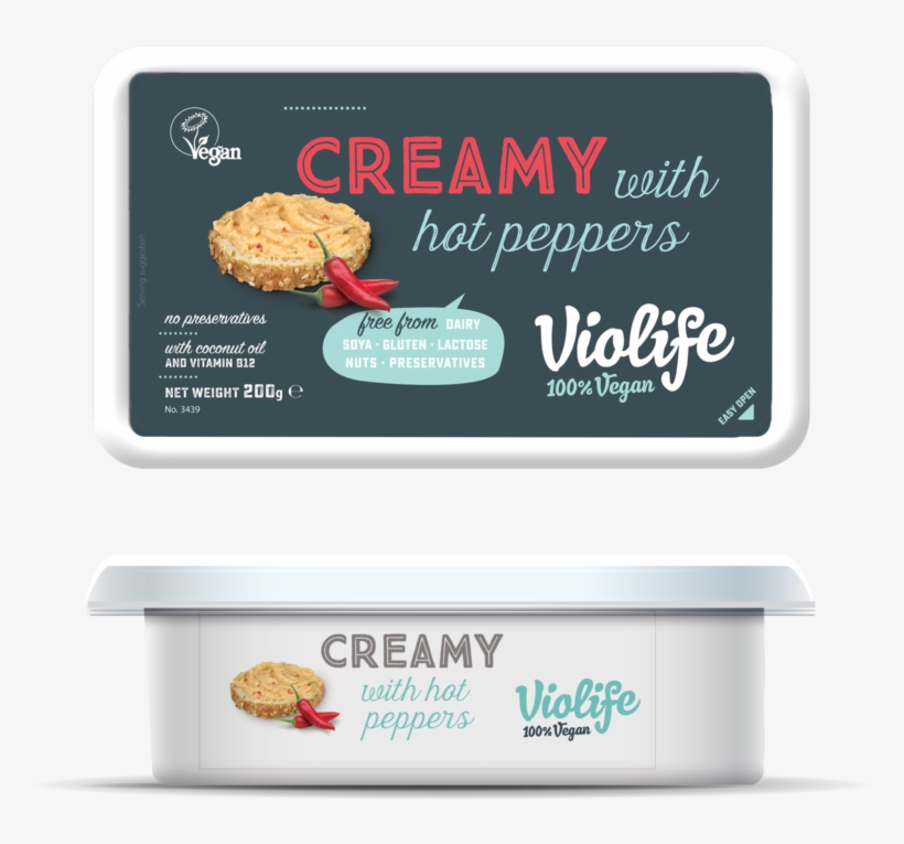 Violife Creamy Vegan Cheese - Tomato & Basil (200g), transparent png download