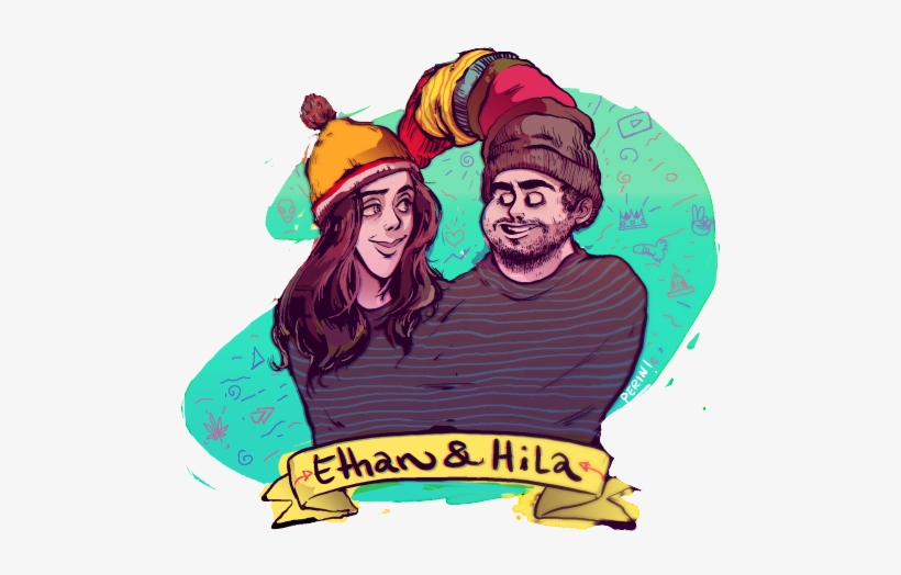 Ethan And Hila Are My Fave Youtube Couple, Dude - H3h3 Fan Art, transparent png download