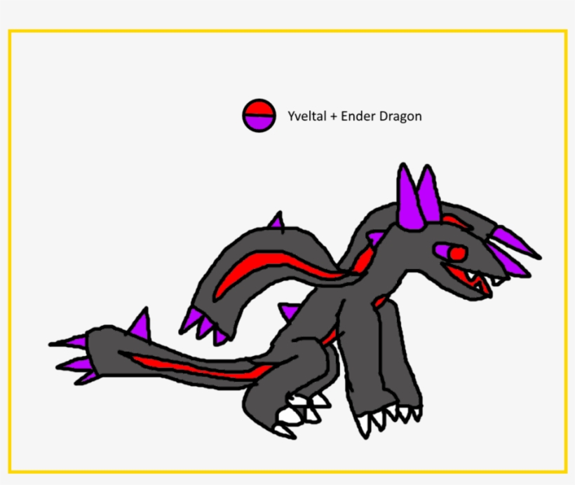 Yveltal Ender Dragon Fusion - Dragon, transparent png download