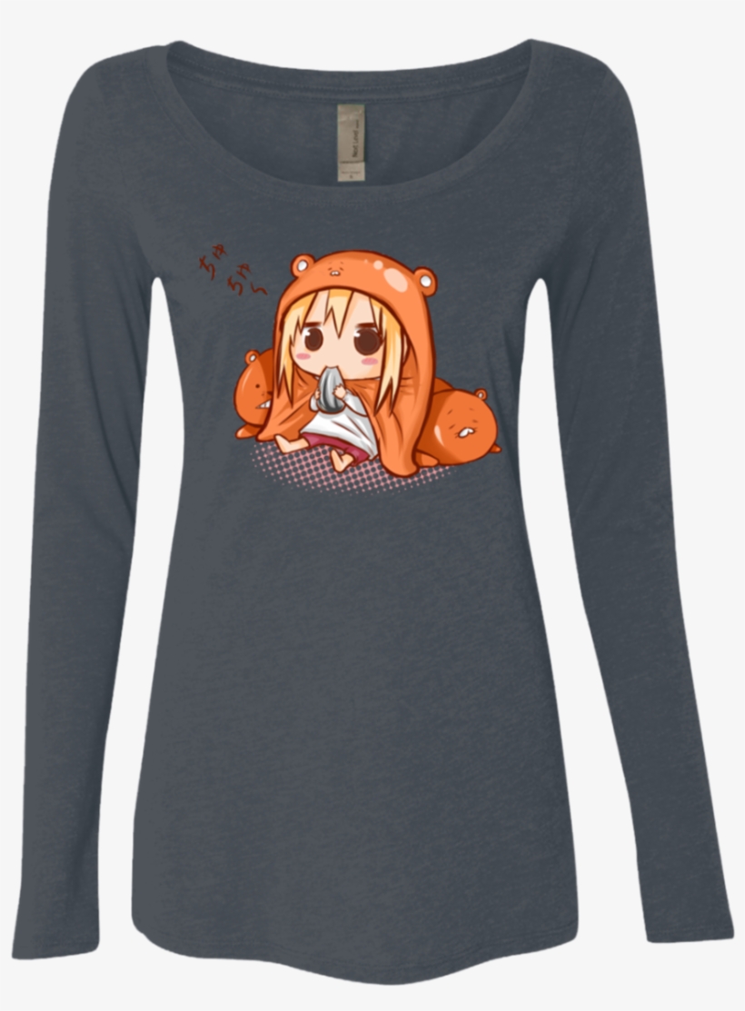 Umaru Chan Women's Triblend Long Sleeve Shirt - Shopbozz Umaru Chan T-shirt Many Types, Sizes And Colors, transparent png download