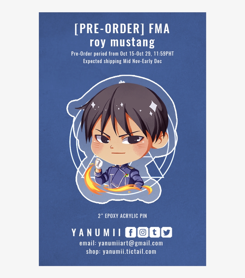 [pre-order] Fullmetal Alchemist Acrylic Pins [25g] - Cartoon, transparent png download