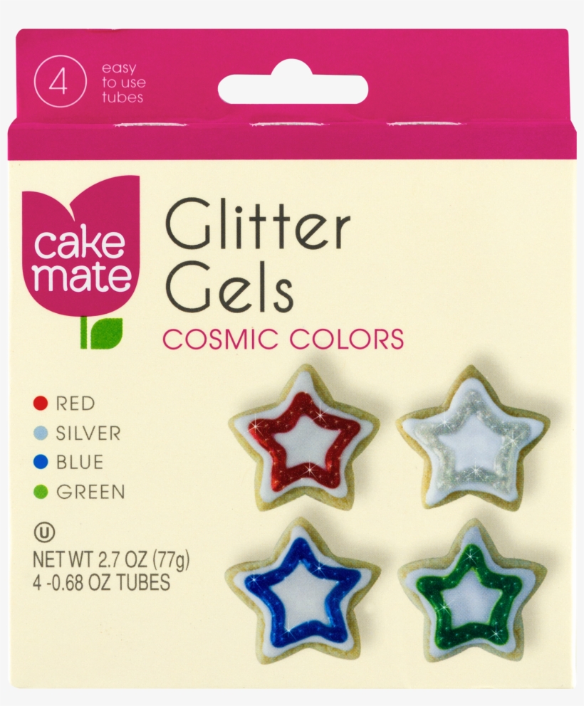 Cake Mate Glitter Gels - Cosmic Colours, transparent png download