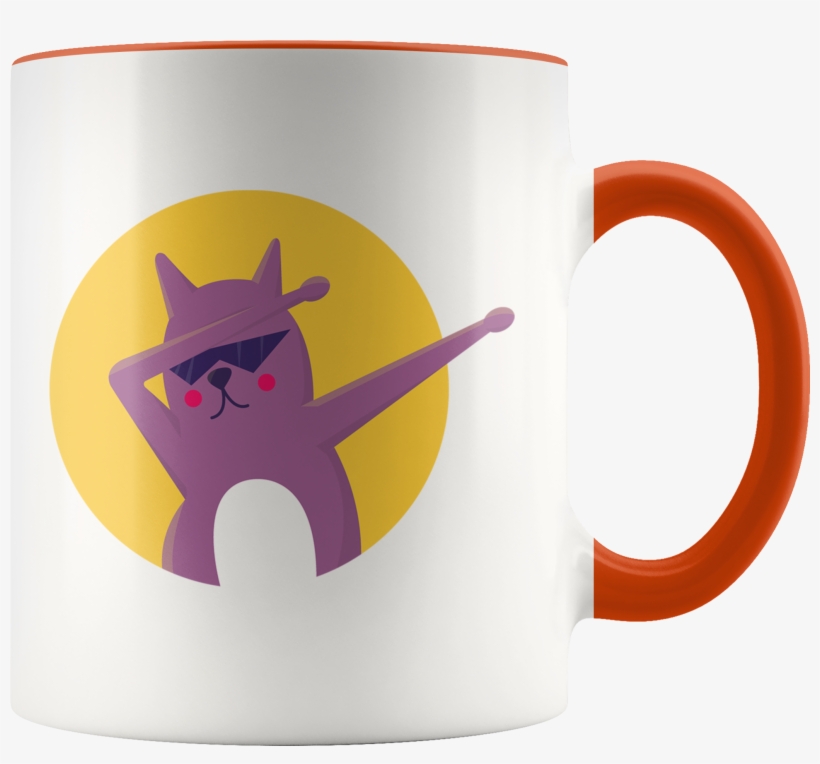 Cat Dab Gift - Mug, transparent png download