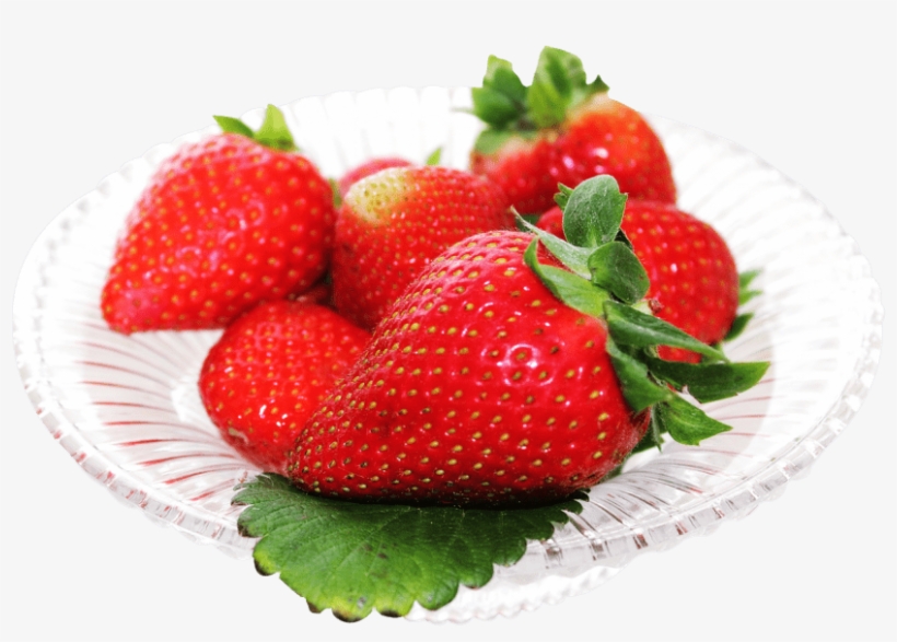 Free Png Red Strawberry In White Plate Png Images Transparent - 4 Straberry Clip Art, transparent png download