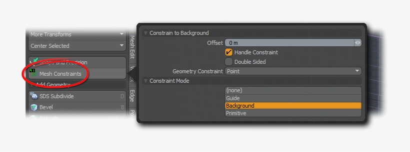 Background Geometry As A Means Of Restricting What - Modo No Active Mesh Is In The Scene, transparent png download