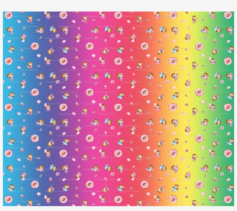 Rainbow Bright Gradient Cute Owl Fill A Yard Wallpaper - Motif, transparent png download