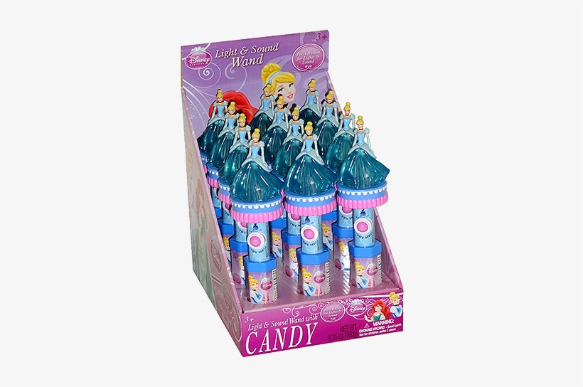 Disney Princess Cinderella Light & Sound Wand Candy - Disney Princess Light & Sound Wand With Candy, transparent png download