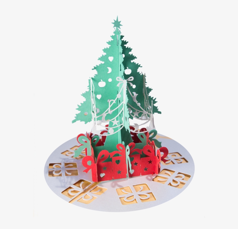 Christmas Tree With Presents - Christmas Tree, transparent png download