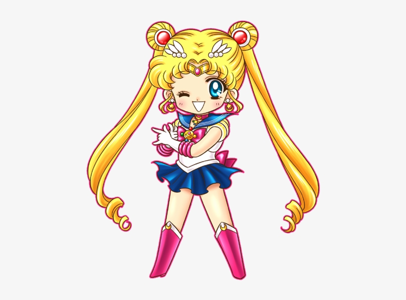 Render By Bloomsama On Deviantart - Sailor Moon Chibi Png, transparent png download