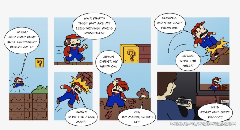 So, Are All Goombas Named Goomba, Or Was Mario Being - Comics, transparent png download