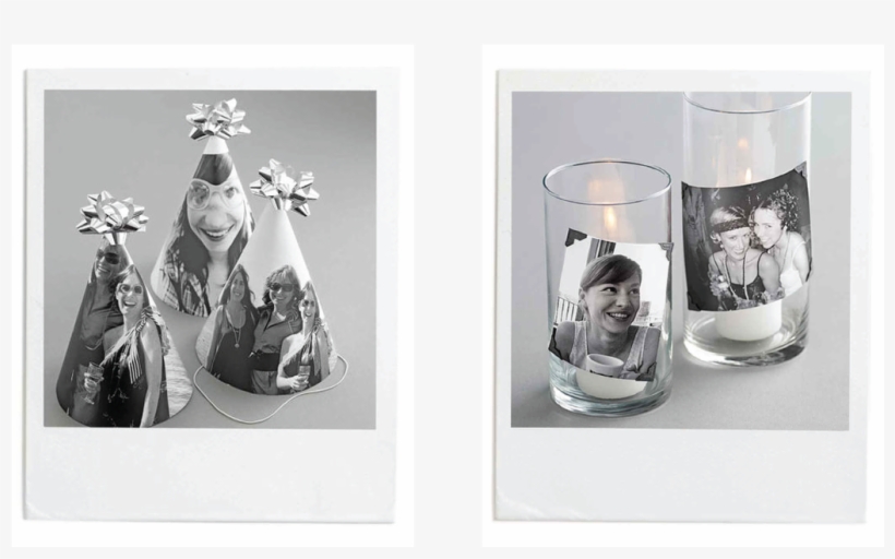 Black And White Photos - Personalised Photo Party Hats, transparent png download