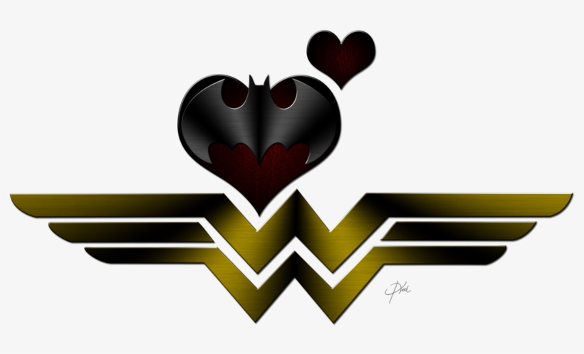 Wonderwoman Loves Batman By Kellcandido - Batman Wonder Woman Yin Yang, transparent png download