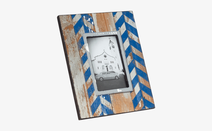 Photo Frame- Rustic Blue - Picture Frame, transparent png download