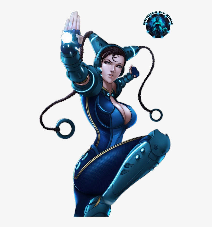 Cyber Chun Li By Sikk408 - Chun Li Deviantart, transparent png download