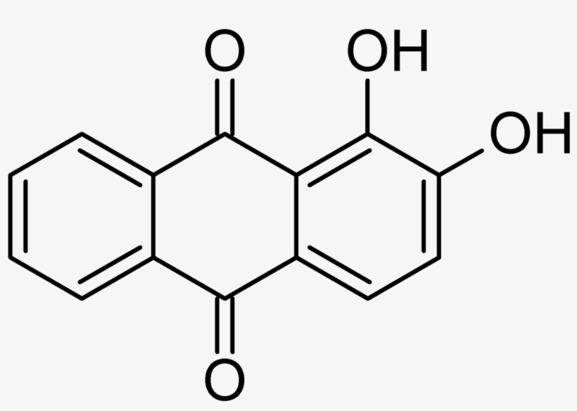 Alizarin Chemical Structure - Quinolinic Acid, transparent png download