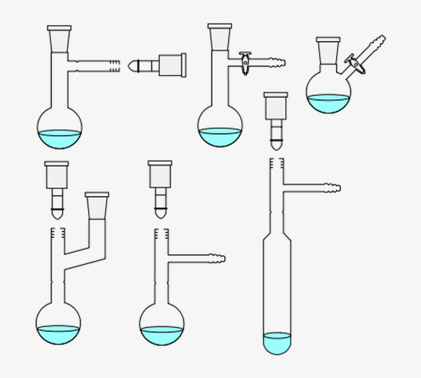 Chemistry Laboratory Glassware Gallery - Schlenk Tube, transparent png download