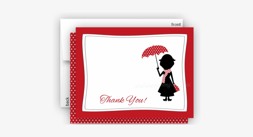 Mary Poppins D Thank You Cards Note Card Stationery - Mary Poppins Thank You Cards, transparent png download