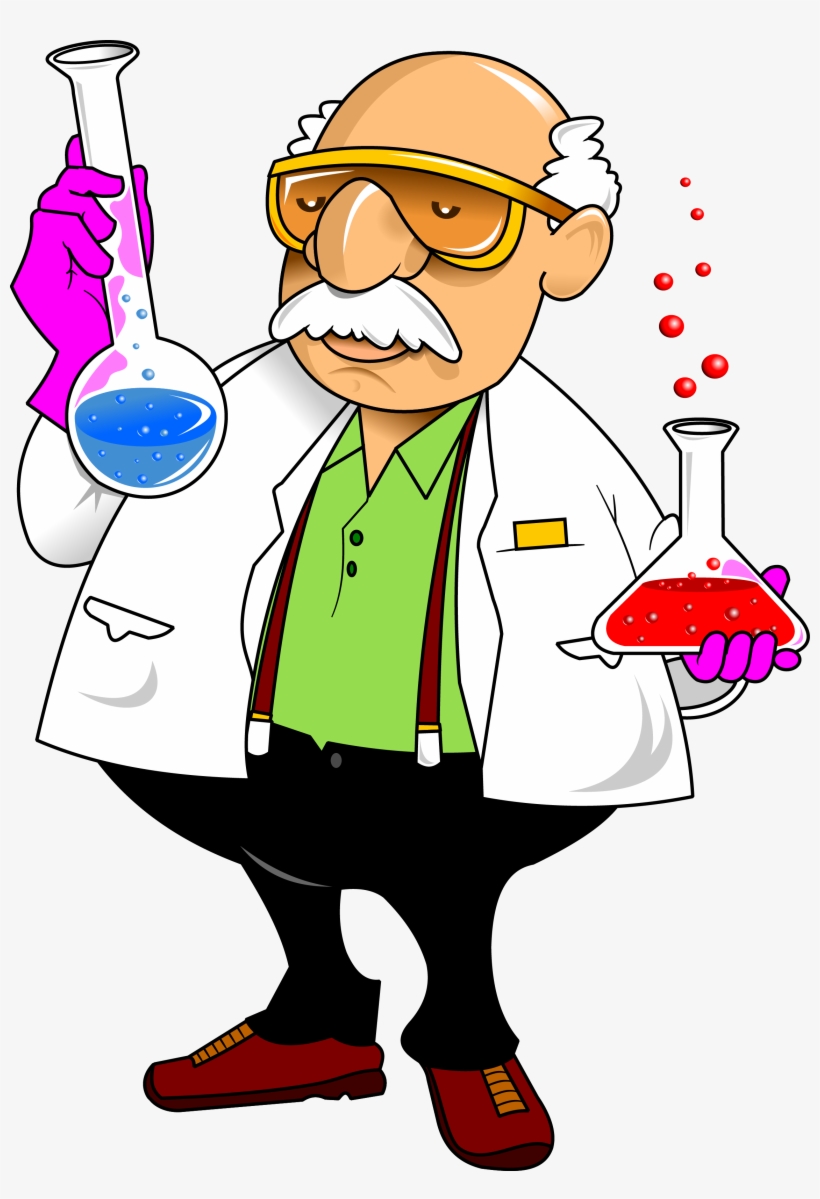 Laboratory Science Experiment Transprent - Cartoons Character Of Chemistry, transparent png download