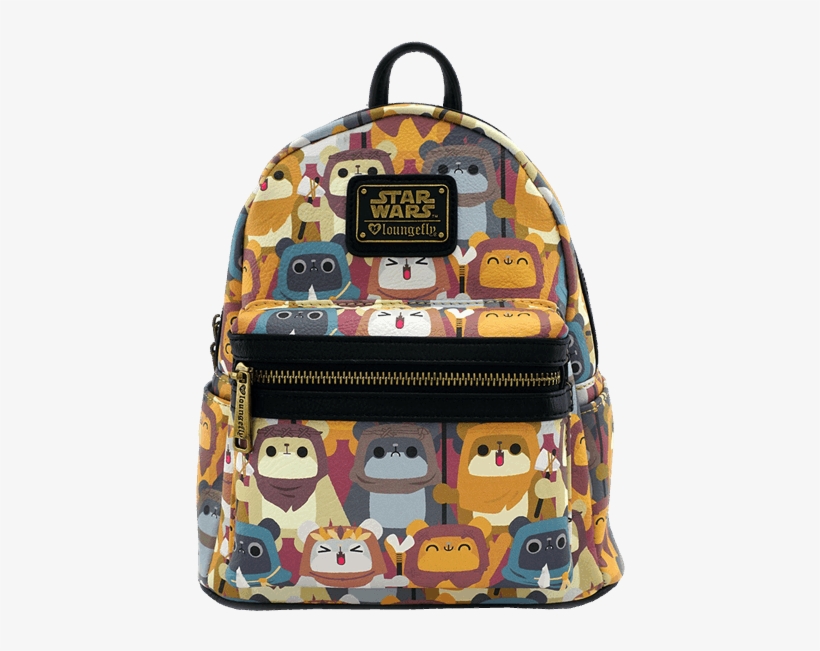 Star Wars Ewok Print Mini-backpack, transparent png download