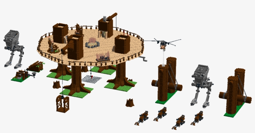 Ldd Ewok Village, By Jamie75 - House, transparent png download