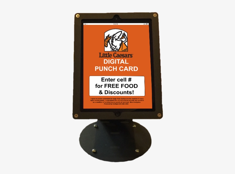 Customers Tap The Screen To Get Started - Little Caesars Pizza, transparent png download