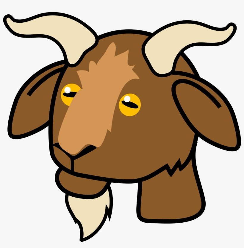 Goat Icon Png Jpg Freeuse Download - Goat Face Clip Art, transparent png download