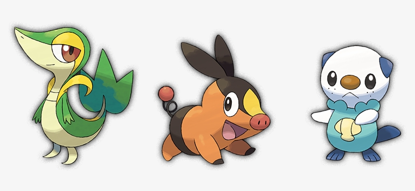 Akin To How The Water-type Starters Mudkip And Piplup - Pokemon Black And White Starters, transparent png download
