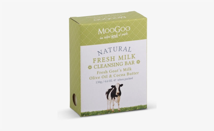 Fresh Goat's Milk Cleansing Bar 130g - Moogoo Fresh Milk Cleansing Bar, transparent png download