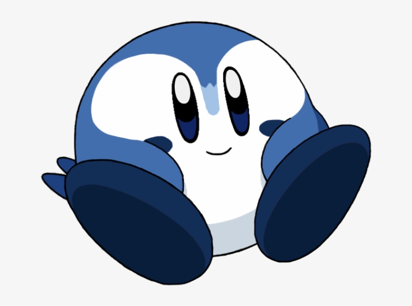 Piplup Kirby - Kirby Starter Pokemon, transparent png download