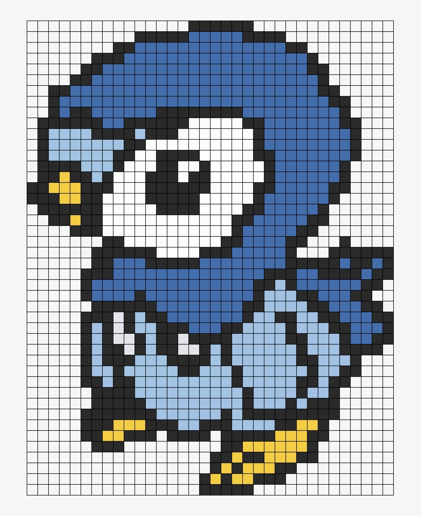 Piplup Perler Bead Pattern / Bead Sprite - Creative Arts, transparent png download